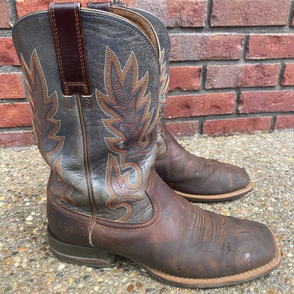 Mens Ariat square toe boots